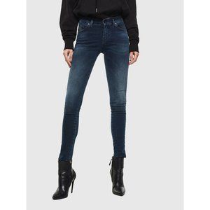 DIESEL Slandy Dark Blue Super Slim Skinny Low Waist Jeans 084UT W26-L32